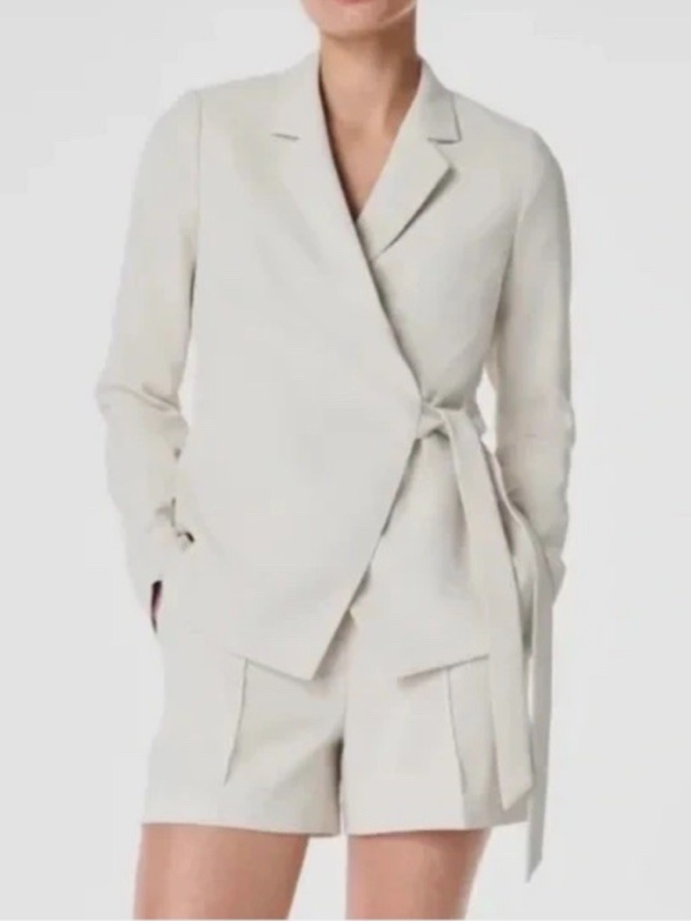 NWT Spanx Opacity Crepe Wrap Blazer